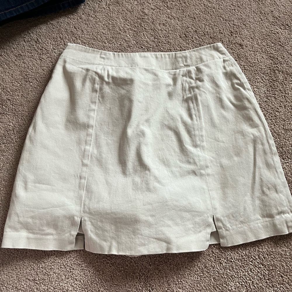 Stretch mini skirt skort beige size 4/6